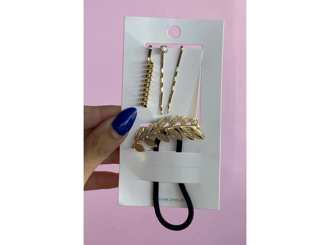 Altın Renk Yaprak Figürlü Metal Toka Ve Tel Toka Set