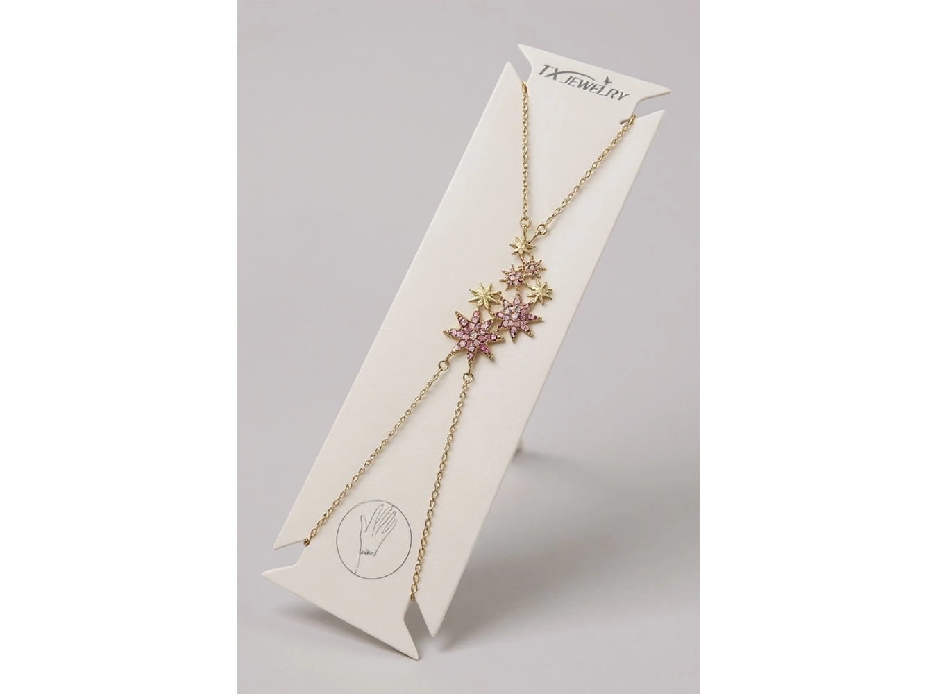 Altın Renk Yıldız Figürlü 14K Altın Kaplama TX Şahmeran