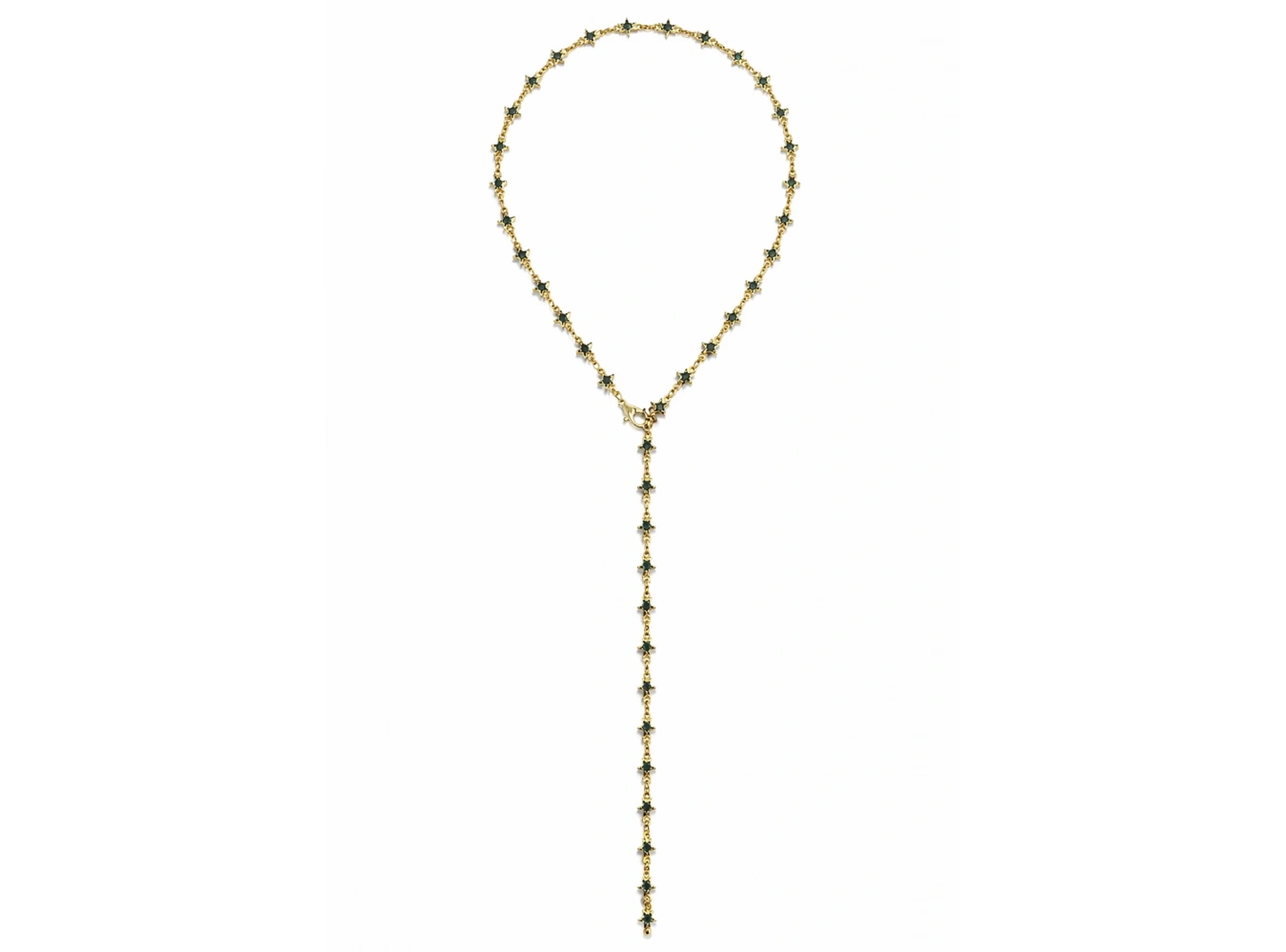 Altın Renk Yıldız Figürlü Çelik Y Kolye