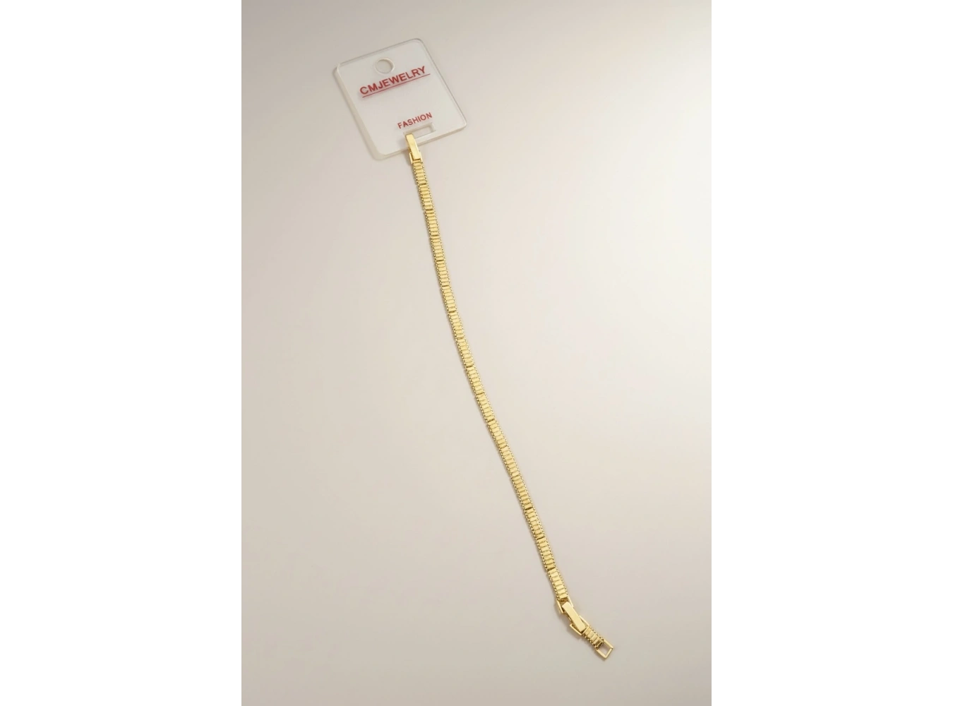 Altın Renk Zincir Detaylı 14K Altın Kaplama CM Bileklik