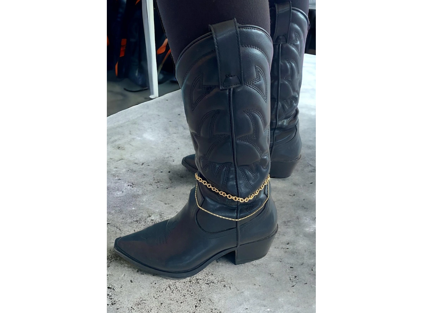 Altın Renk Zincirli Ayakkabı/Çizme Halhalı