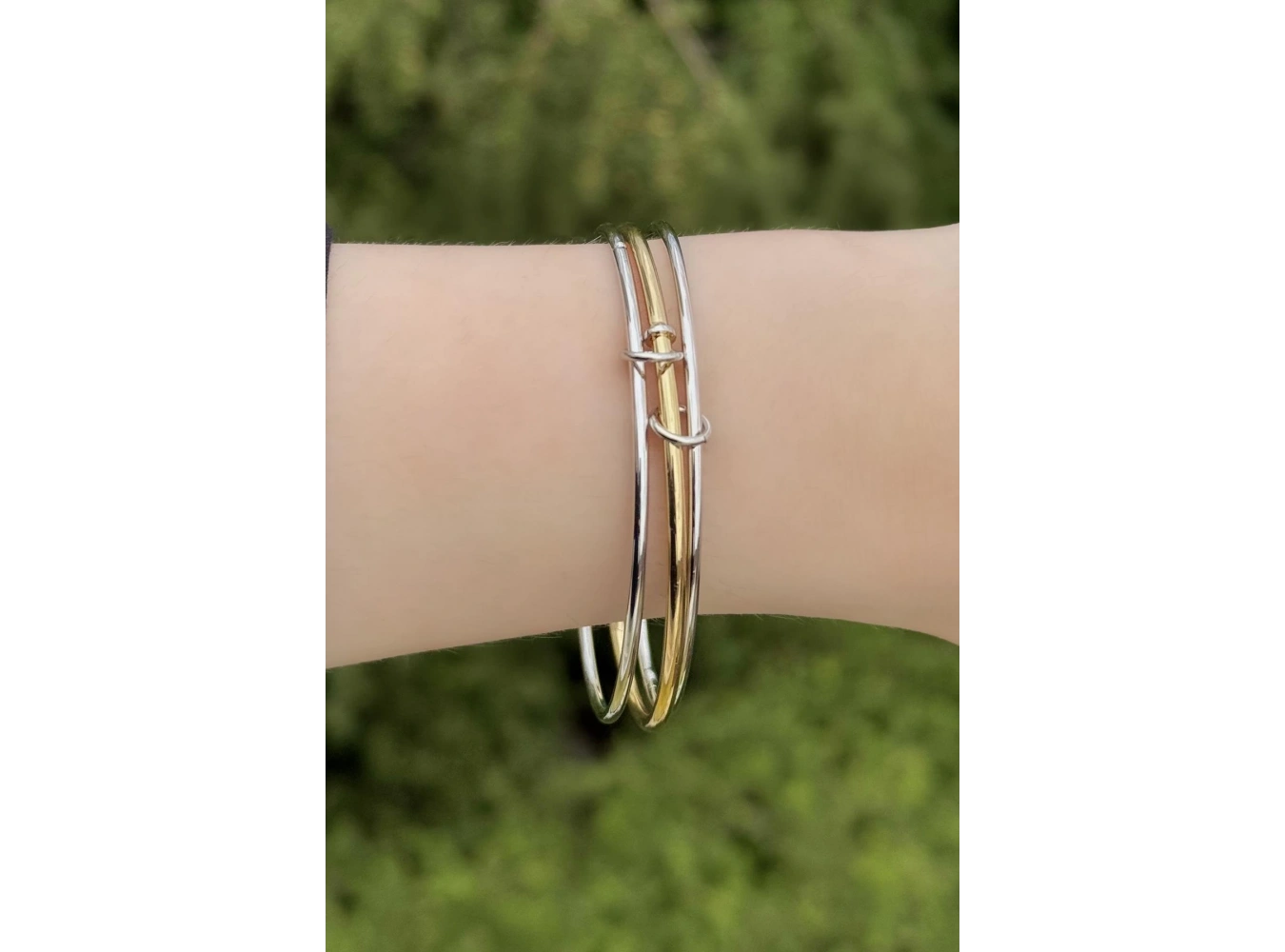 Altın Ve Gümüş Renk Üçlü Bilezik