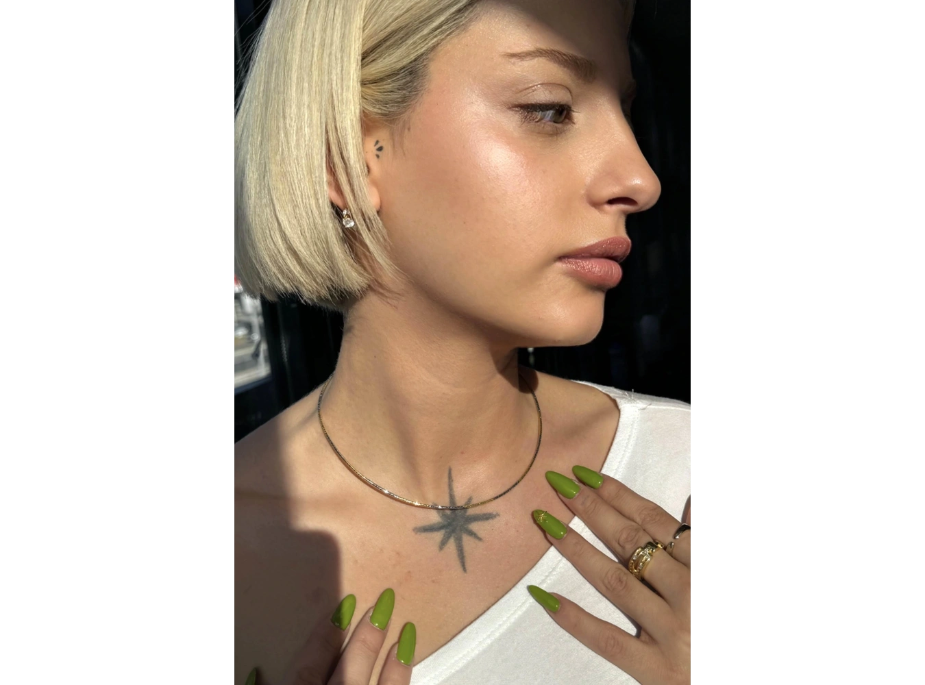 Altın Ve Gümüş Renk YSX Kolye