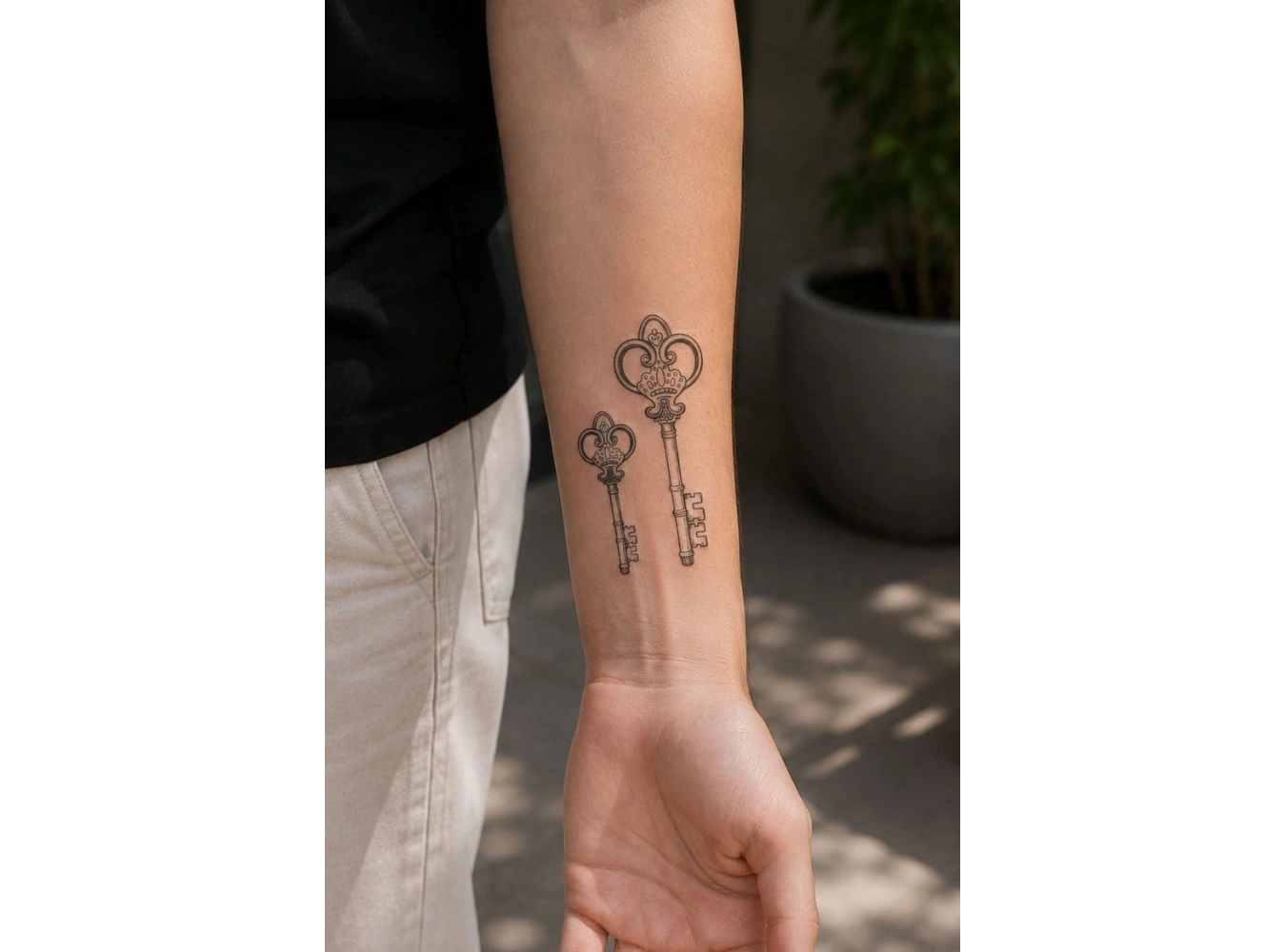 Anahtar Mini Geçici Dövme Tattoo