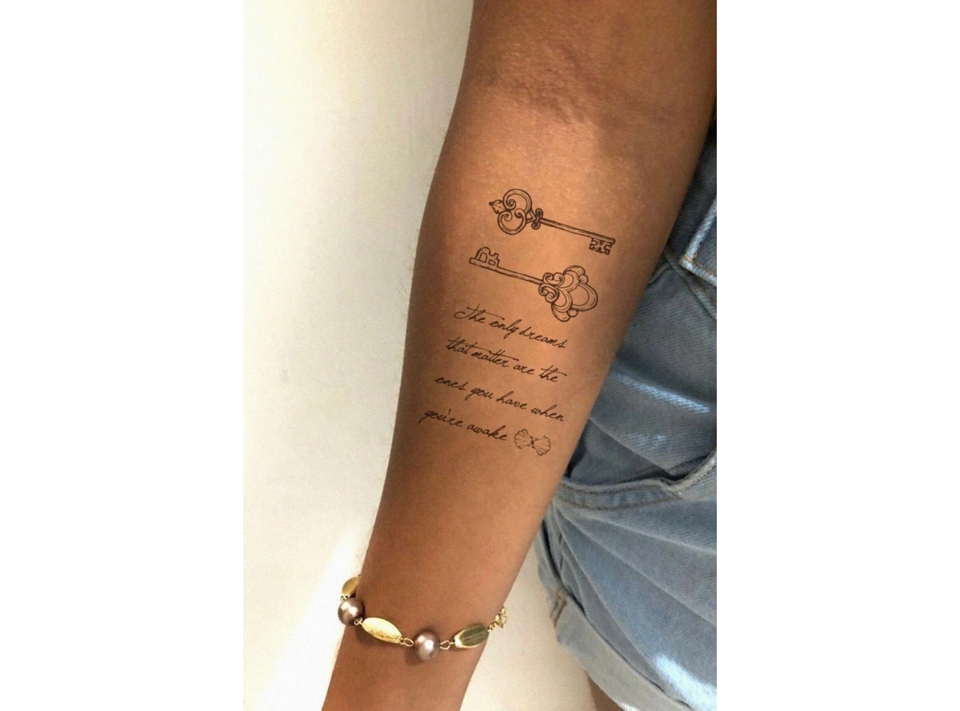 Anahtar Yazılı Mini Geçici Dövme Tattoo