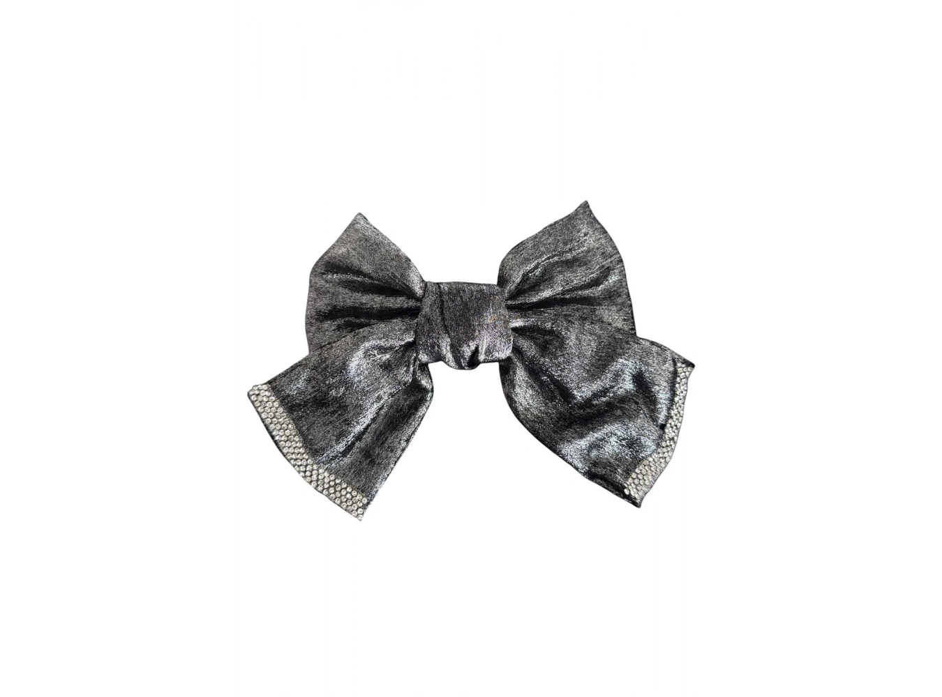 Antrasit Renk Kurdele Figürlü Taş Detaylı Otomat Toka