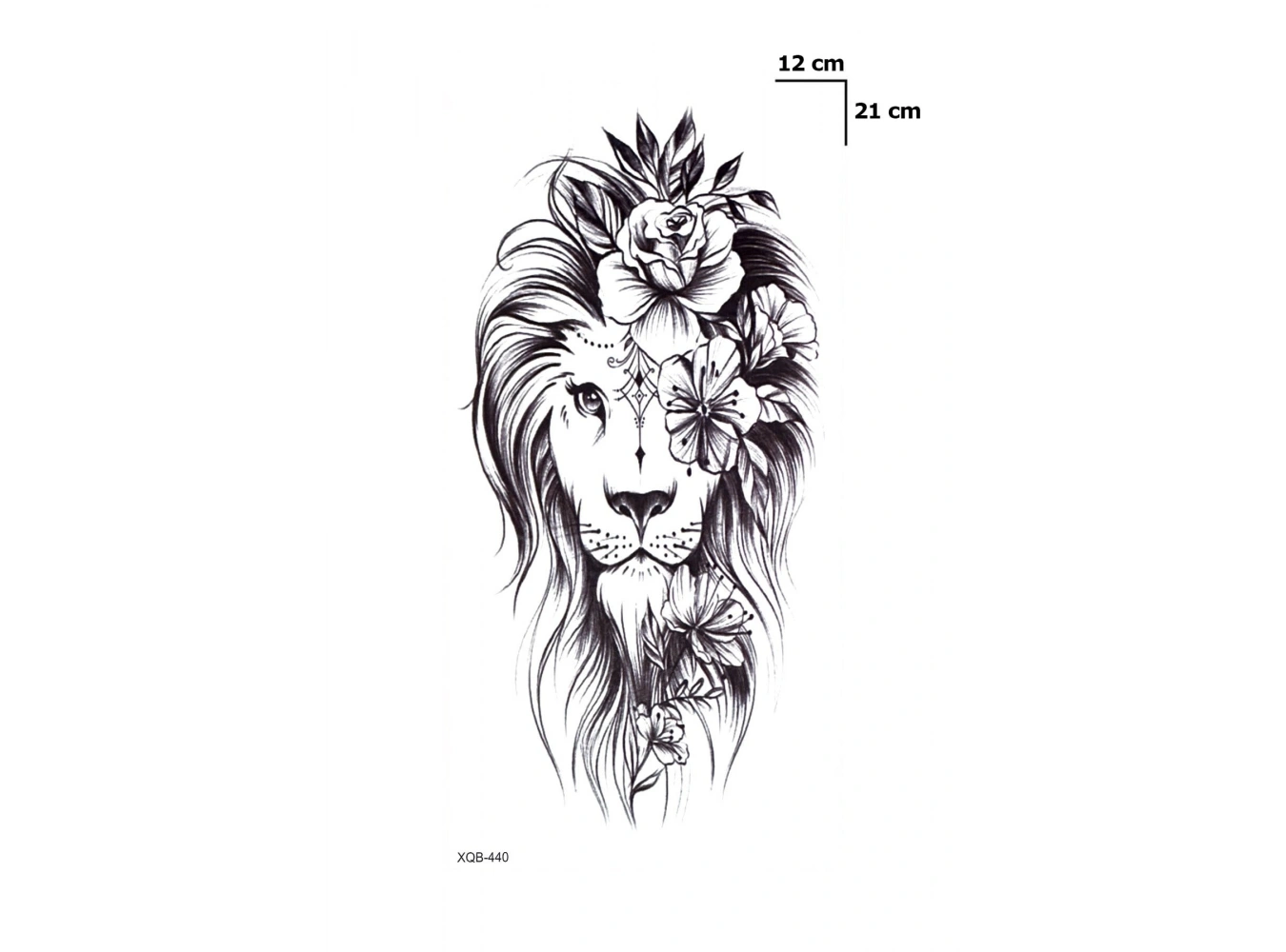 Aslan Dövme Geçici Tattoo