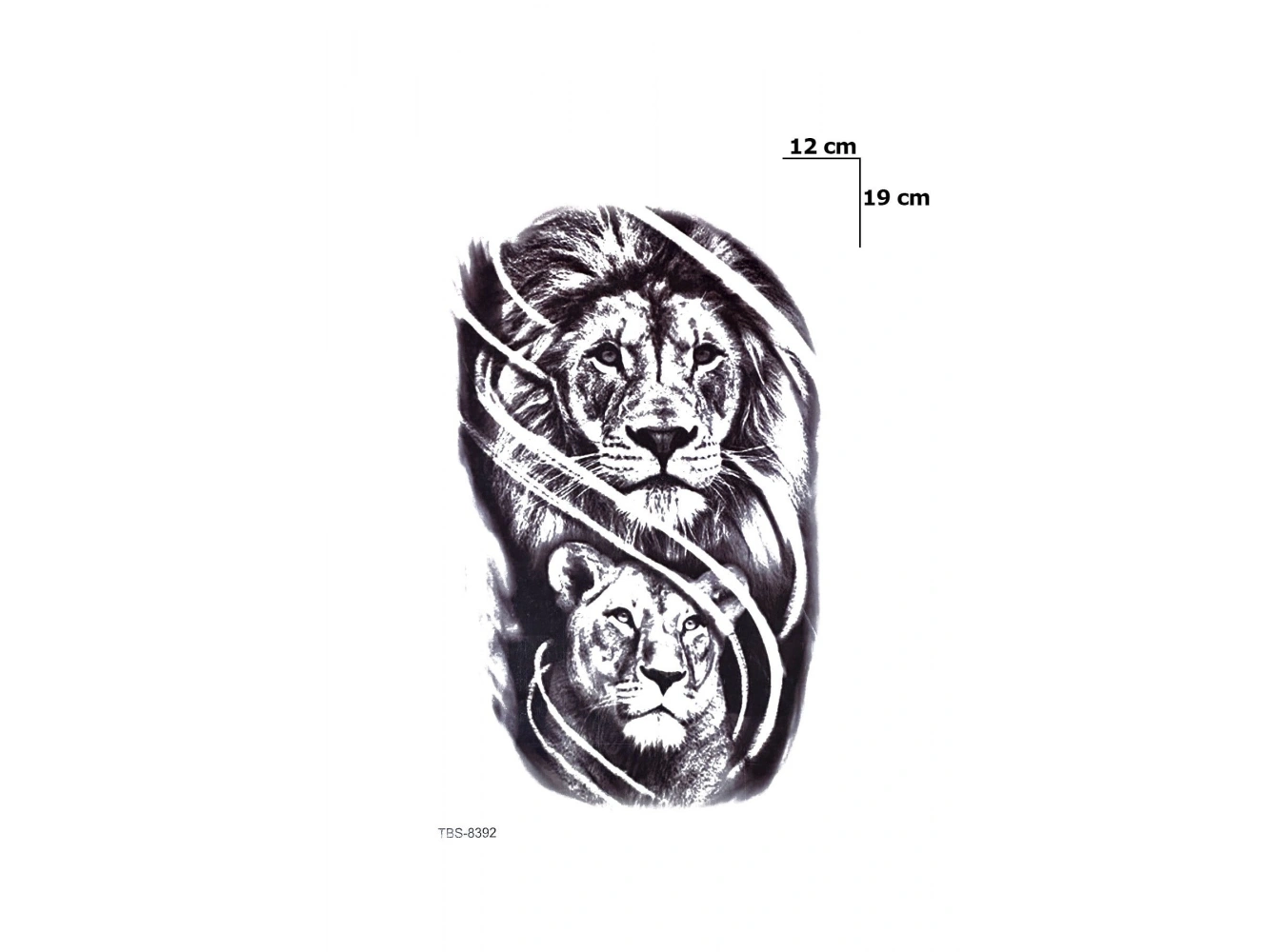 Aslan Dövme Geçici Tattoo