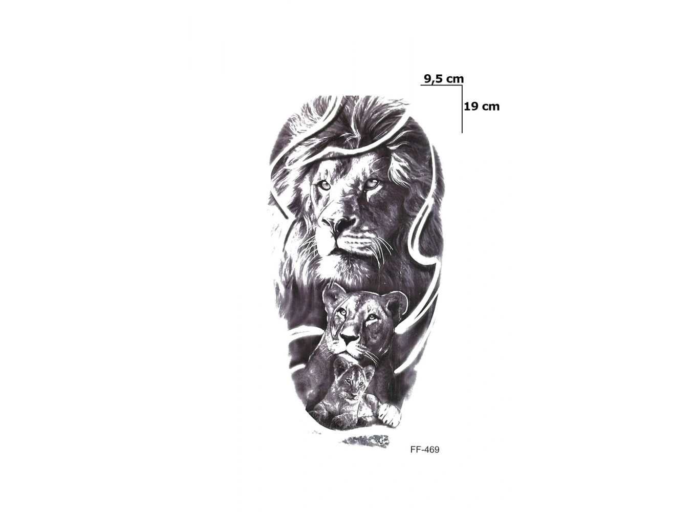 Aslan Dövme Geçici Tattoo