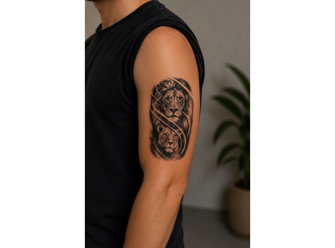 Aslan Dövme Geçici Tattoo