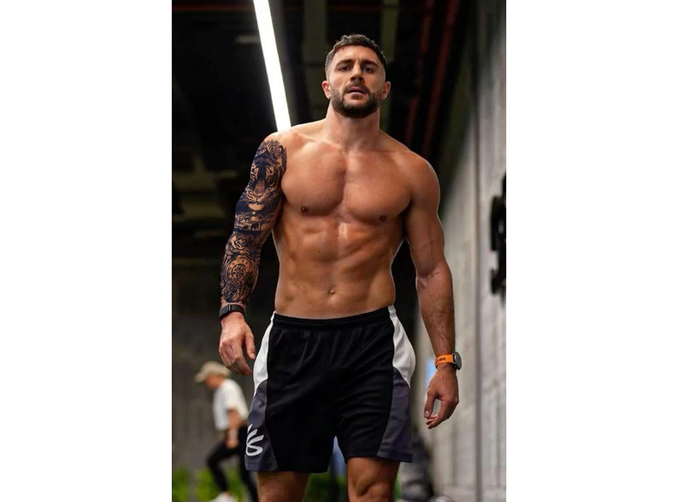 Aslan Figürlü 12 Saat Sonra Kararan Geçici Kol Dövme Tattoo