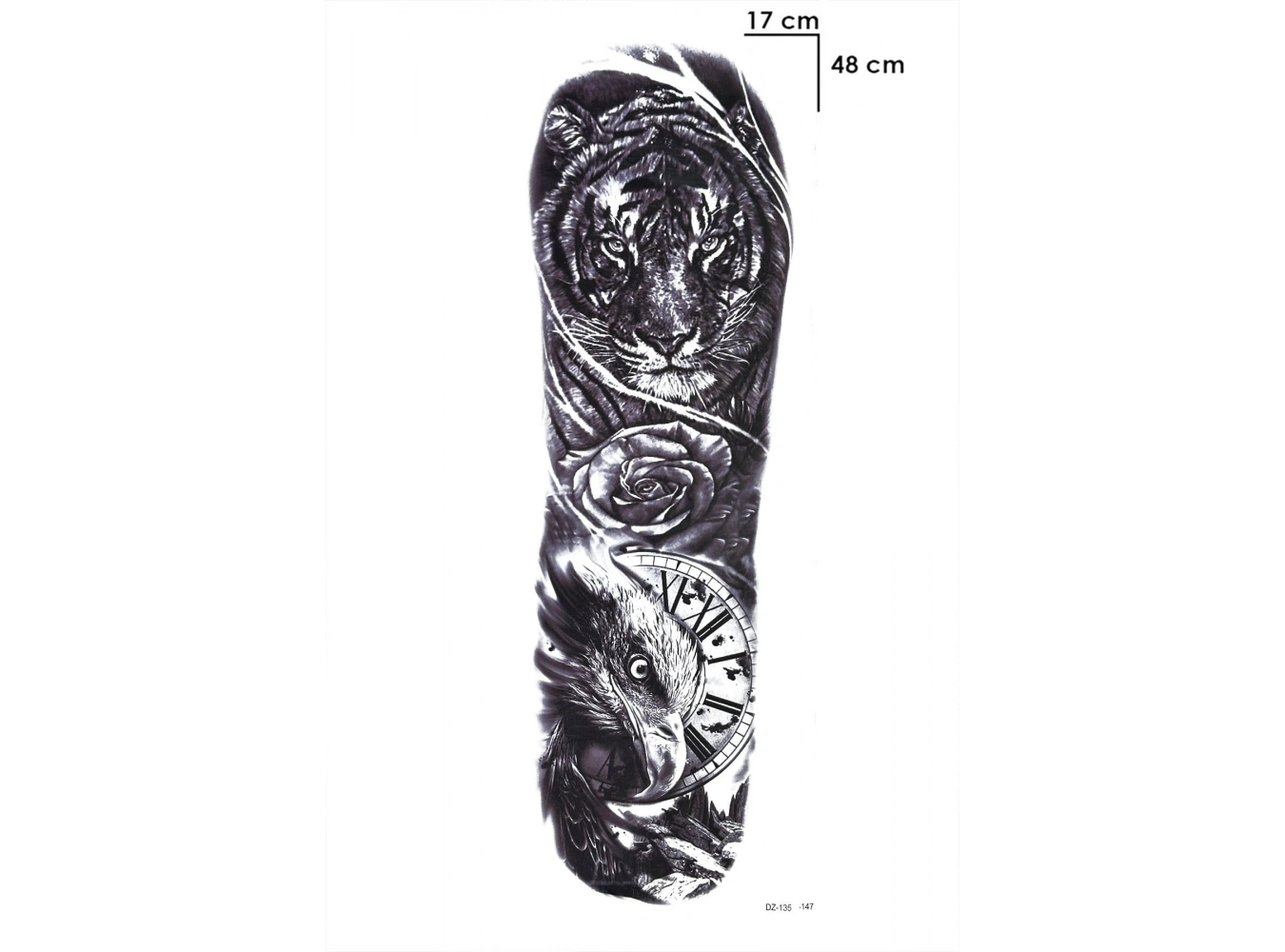 Aslan Kol Dövme Geçici Tattoo