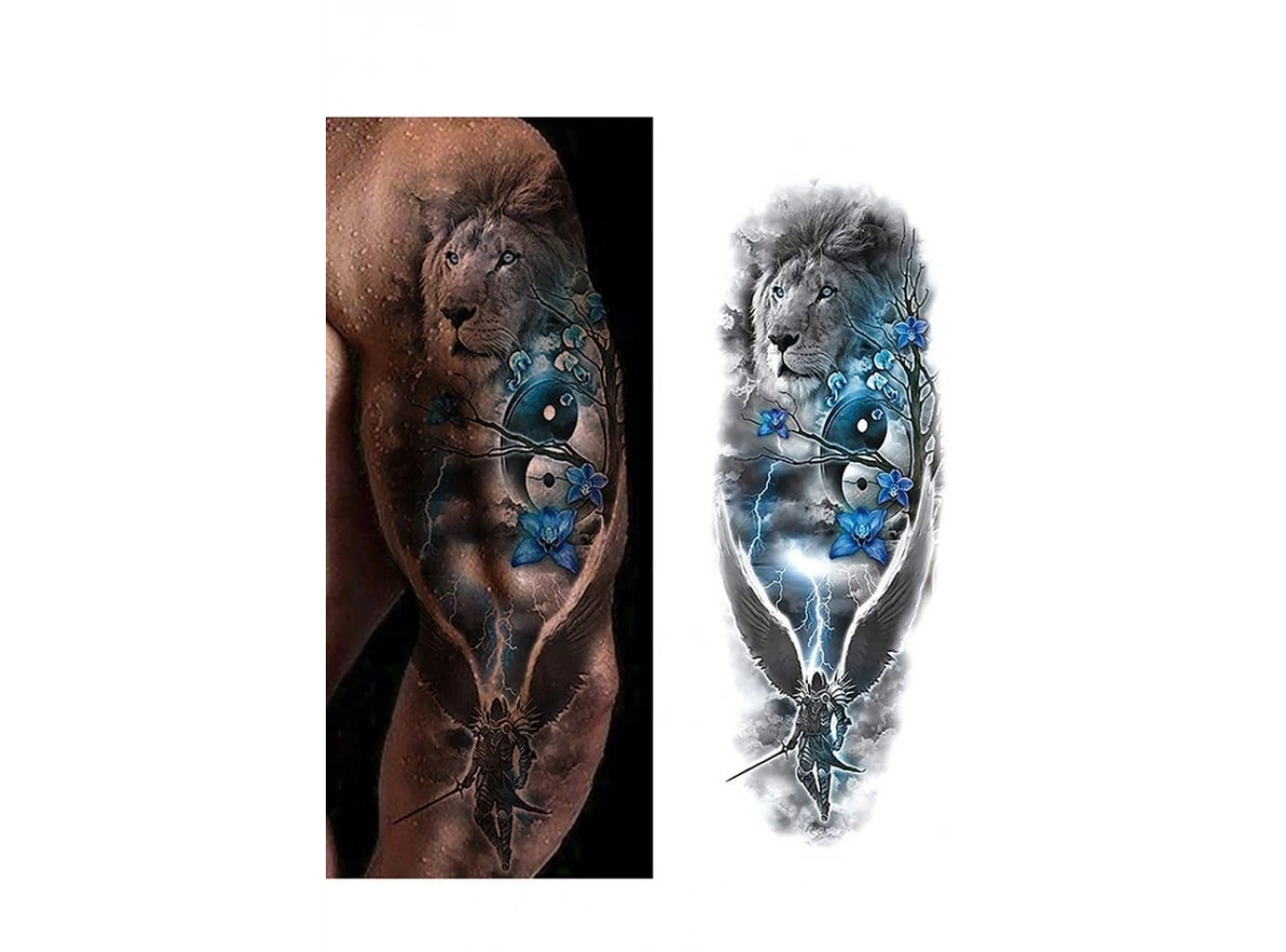 Aslan Kol Dövme Geçici Tattoo