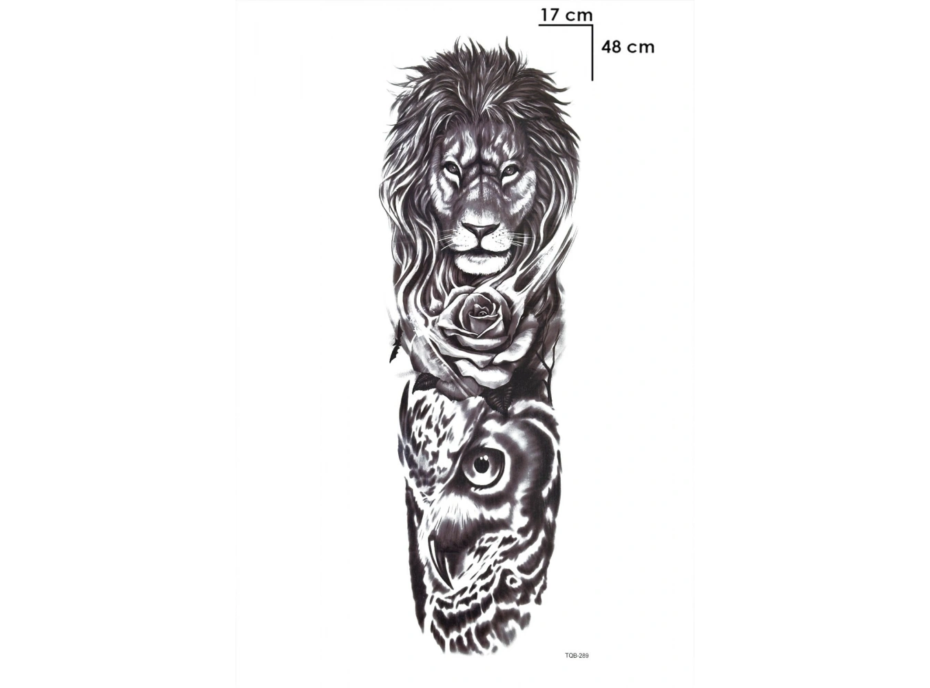 Aslan Kol Dövme Geçici Tattoo