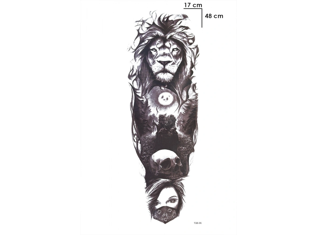 Aslan Kol Geçici Dövme Tattoo