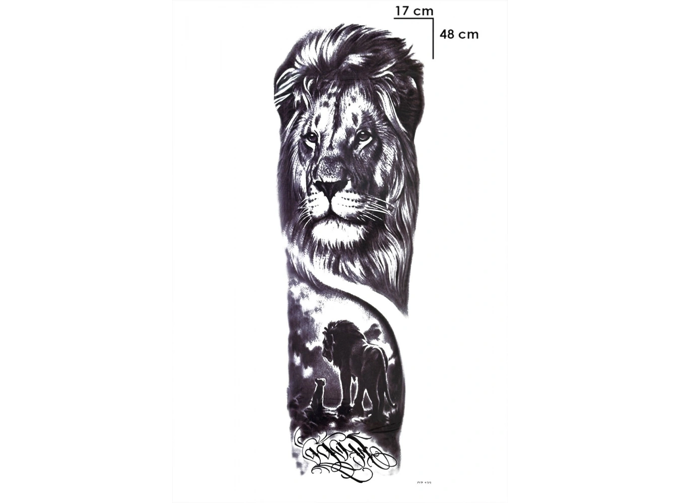 Aslan Kol Geçici Dövme Tattoo