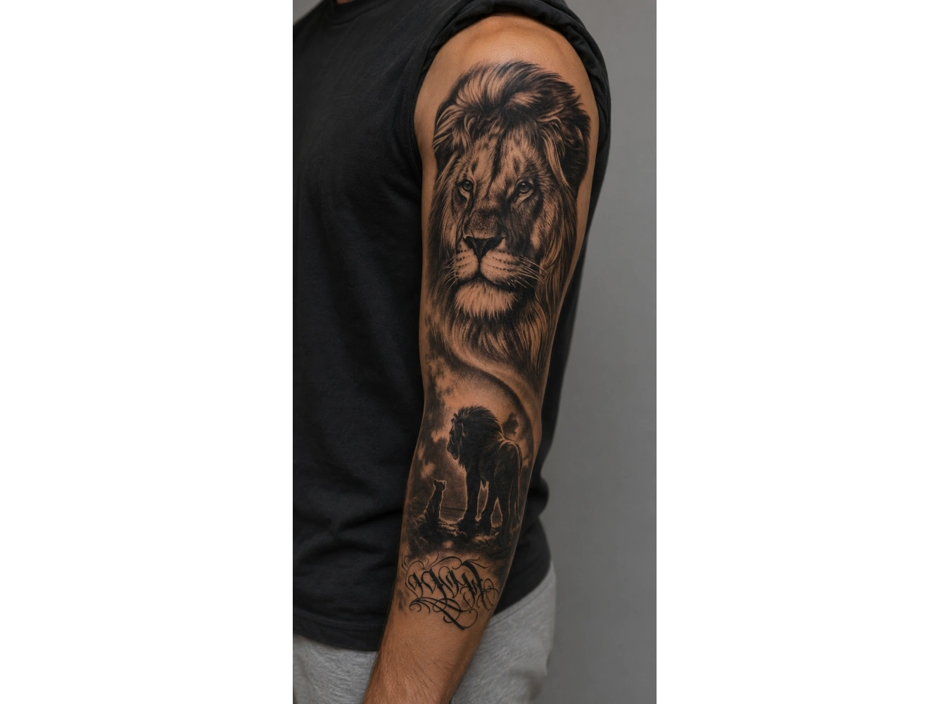 Aslan Kol Geçici Dövme Tattoo