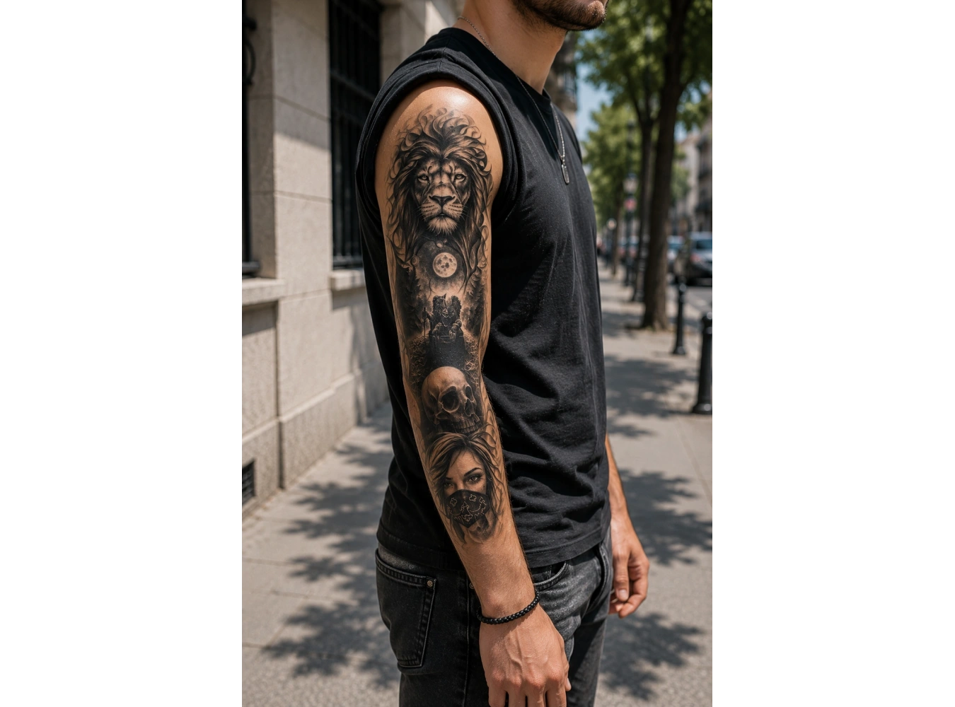 Aslan Kol Geçici Dövme Tattoo