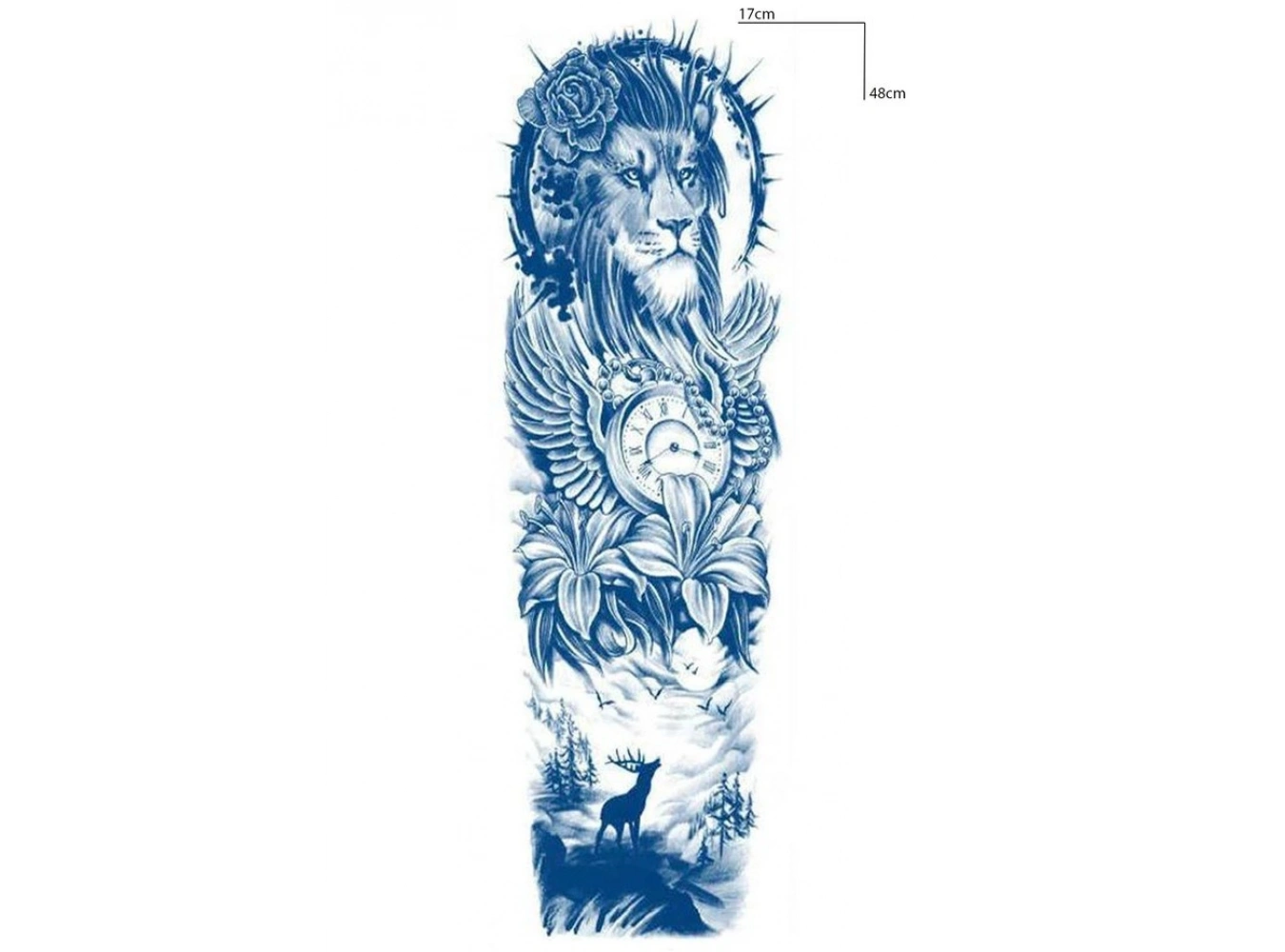Aslan Kol  Sonradan Kararan Yarı Kalıcı Geçici Dövme Tattoo