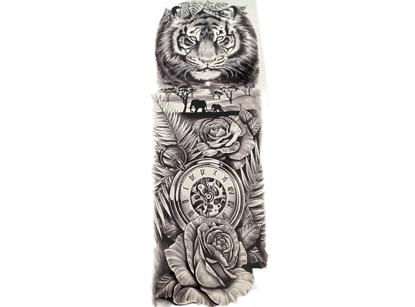 Aslan Saat Dövme Geçici Tattoo