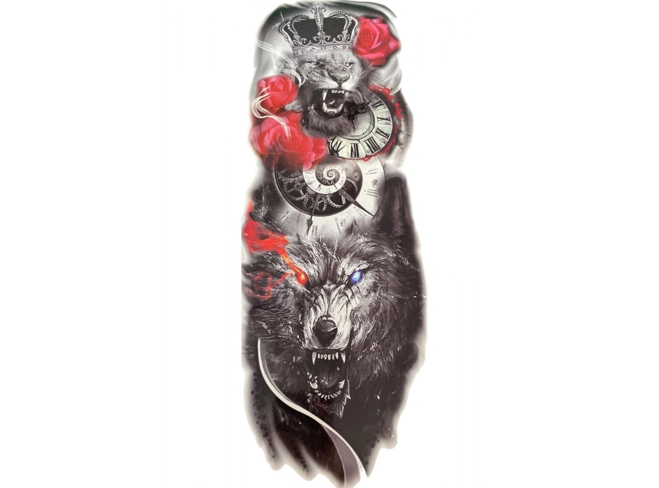 Aslan Saat Dövme Geçici Tattoo