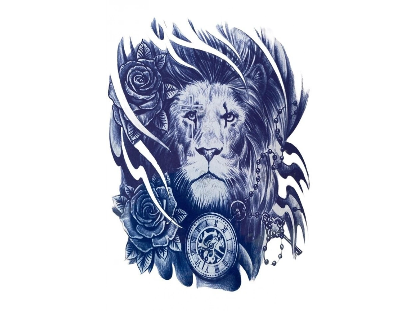 Aslan Sonradan Kararan Yarı Kalıcı Geçici Dövme Tattoo