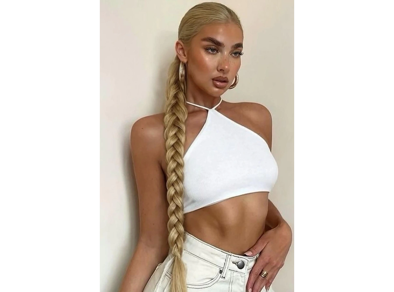 Bal Köpüğü Renk Örgülü At Kuyruğu Saç