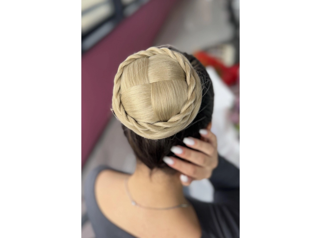 Bal Köpüğü Renk Örgülü Topuz Tokası