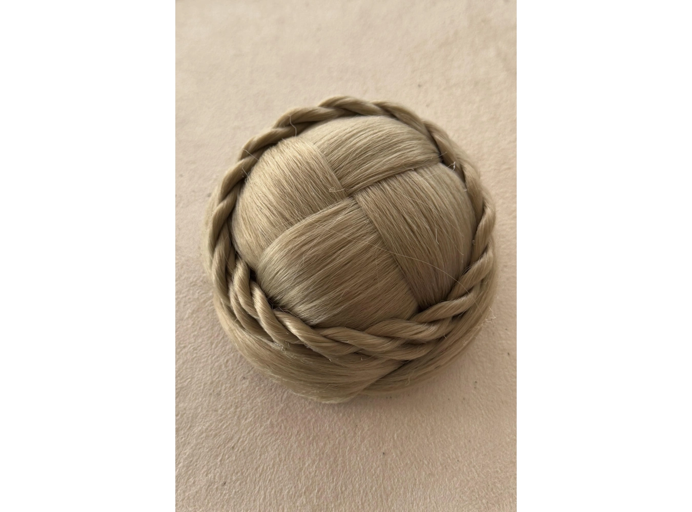 Bal Köpüğü Renk Örgülü Topuz Tokası