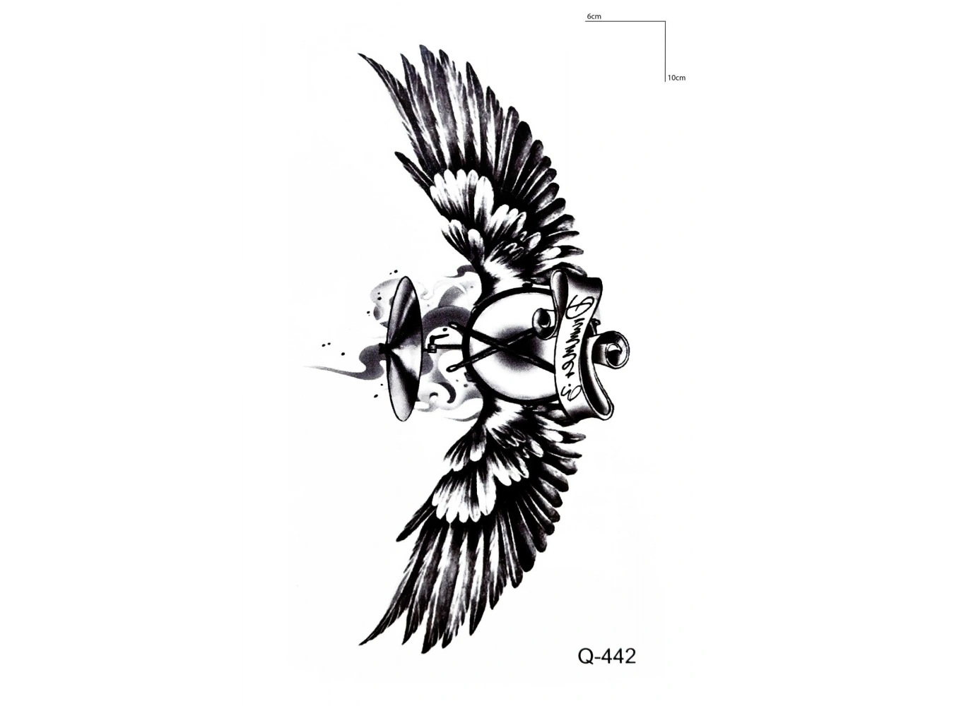 Bateri Kanat Mini Geçici Dövme Tattoo