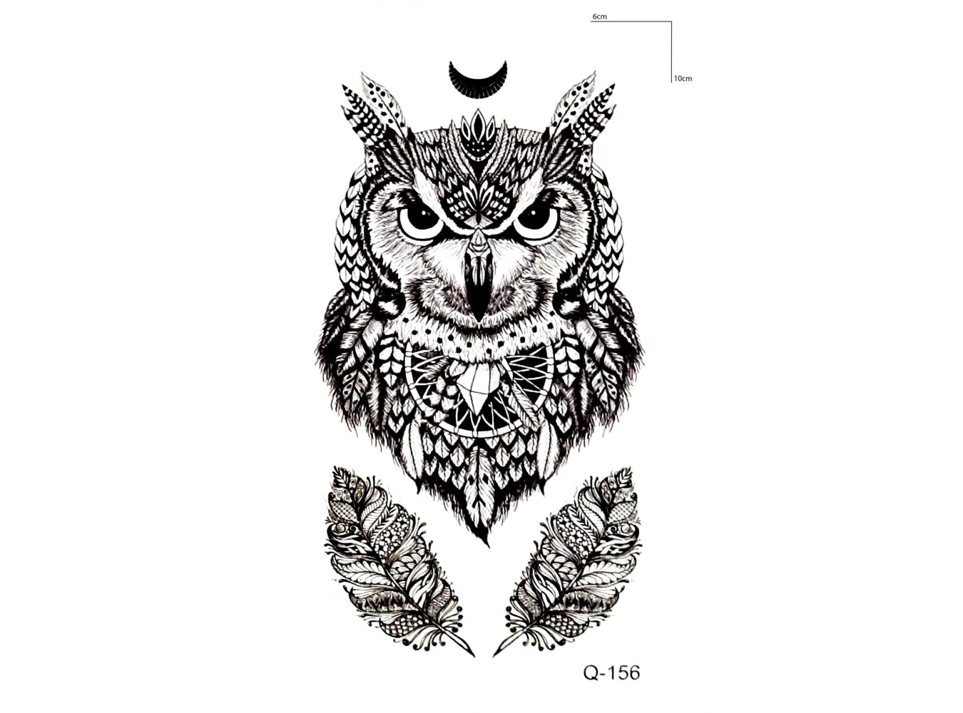 Baykuş Mini Dövme Geçici Tattoo