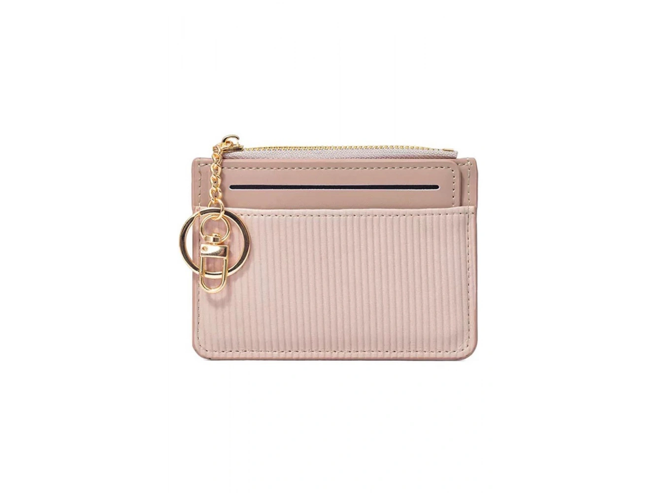 Bej Renk Deri Kadın Cüzdan/Kartlık