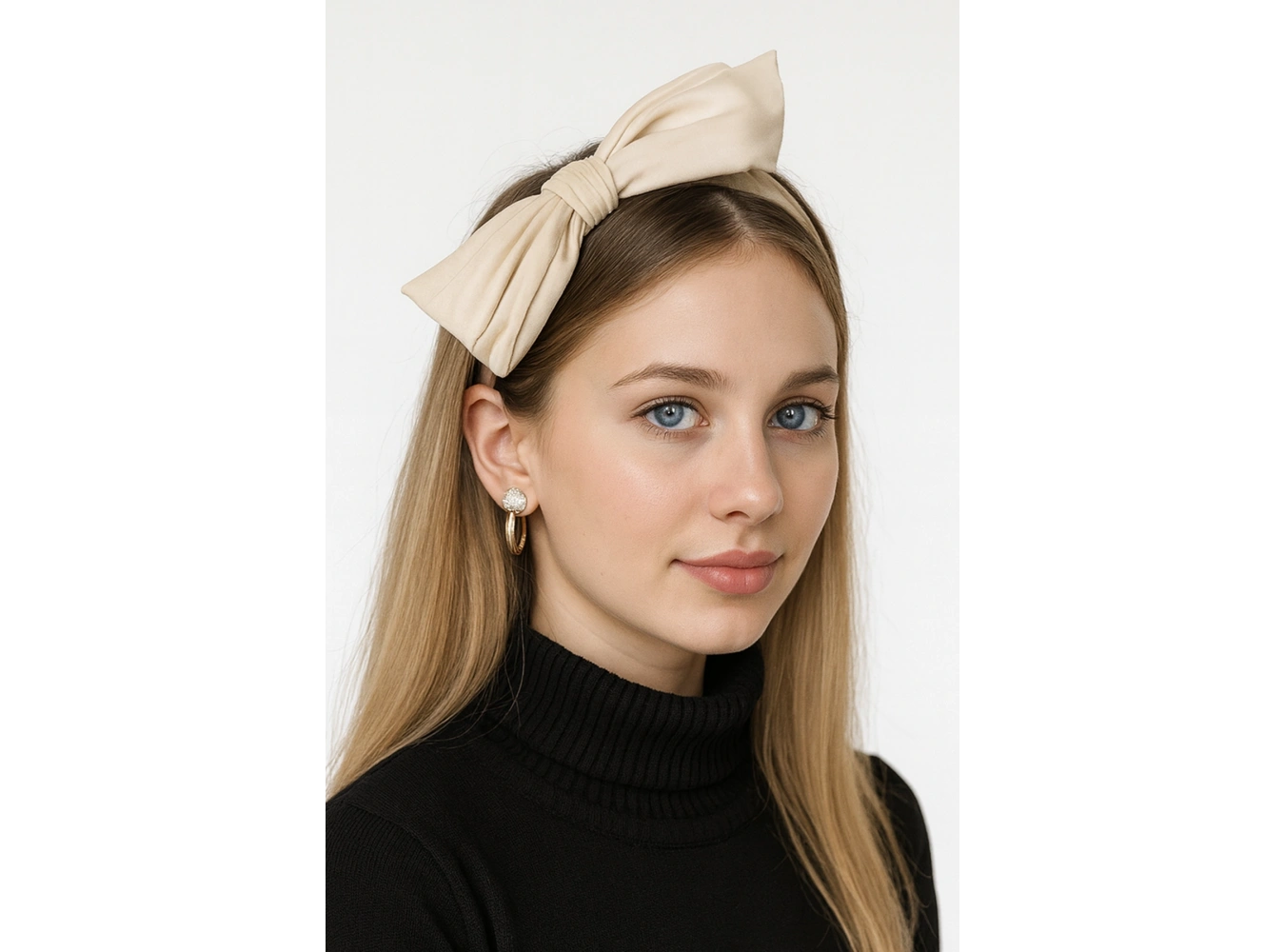 Bej Renk Kurdele Figürlü Taç