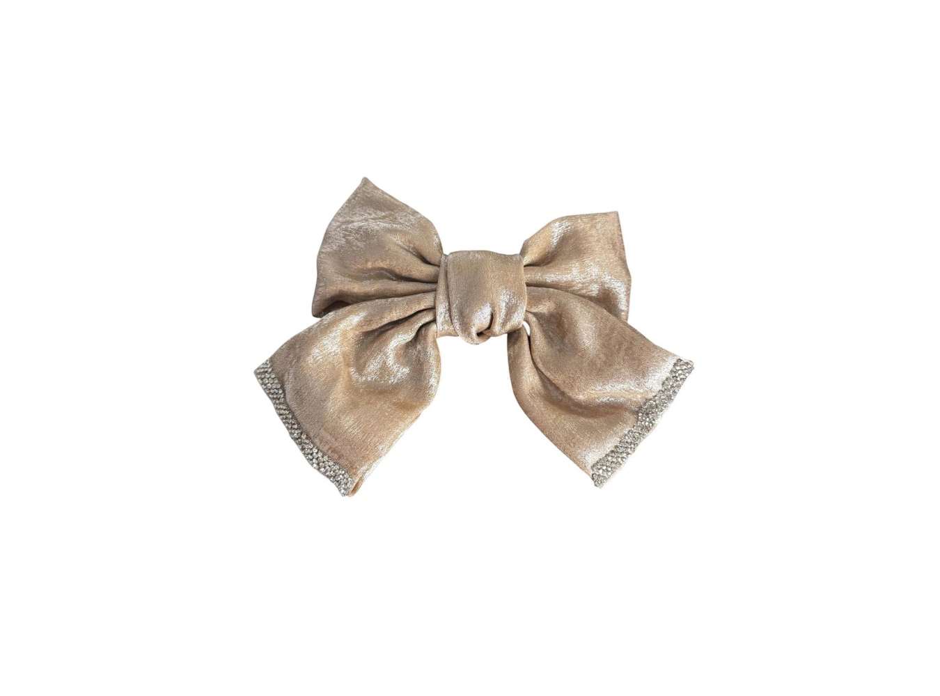 Bej Renk Kurdele Figürlü Taş Detaylı Otomat Toka