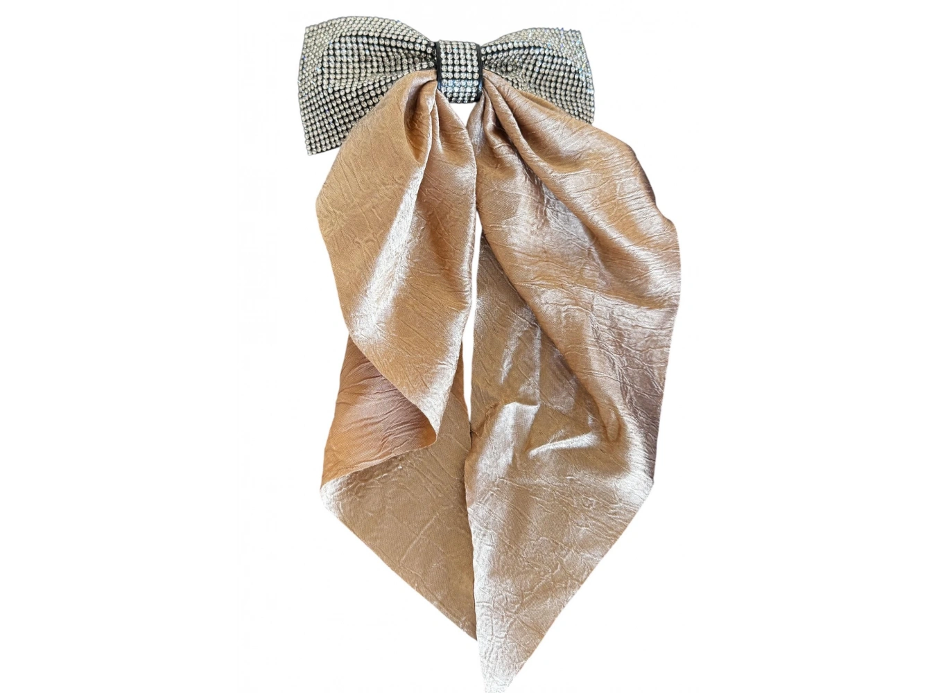 Bej Renk Taş Detaylı Kurdele Otomat Toka