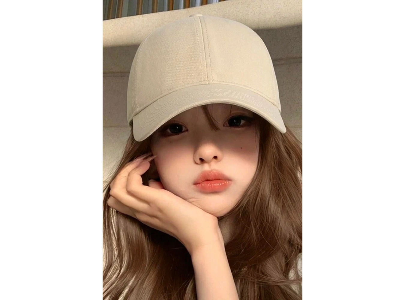 Bej Renk Unisex Şapka