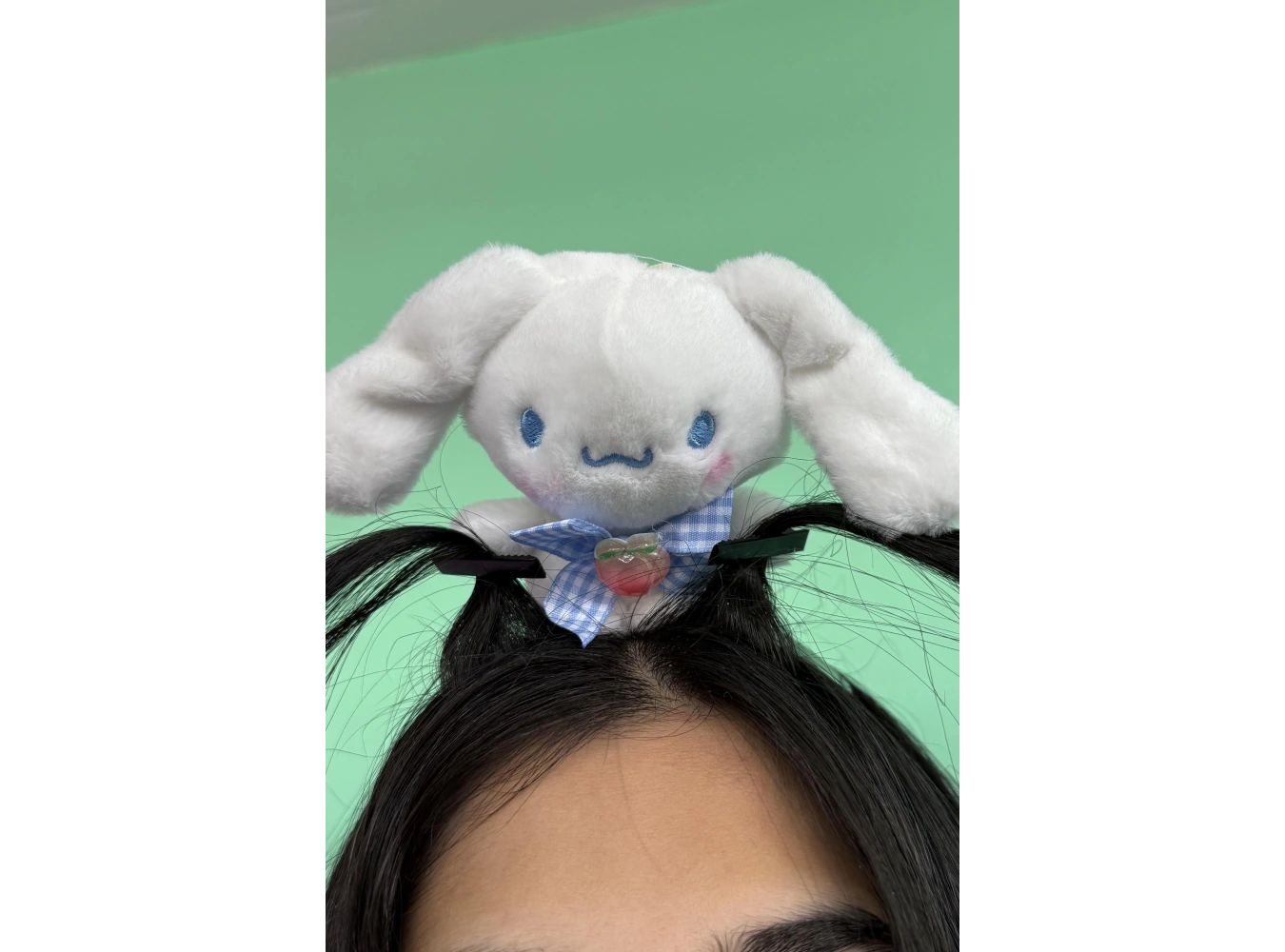 Beyaz Renk Anime Figürlü Perçem Tokası Detaylı Taç