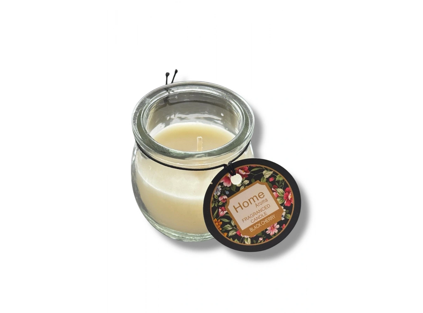 Beyaz Renk Bardakta Kokulu Dekoratif Mum