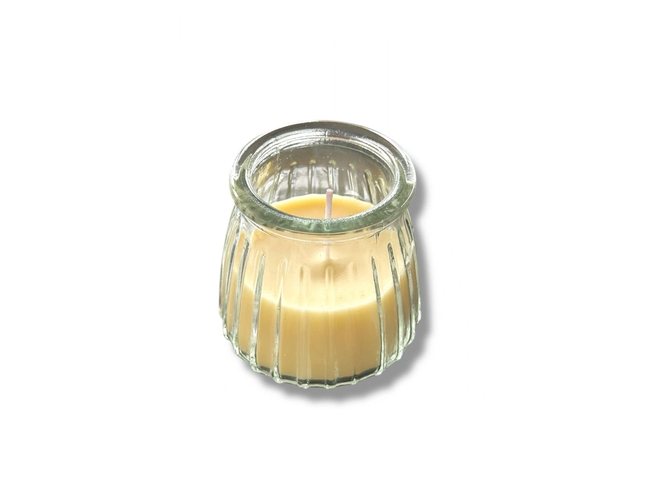 Beyaz Renk Bardakta Vanilya Kokulu Dekoratif Mum