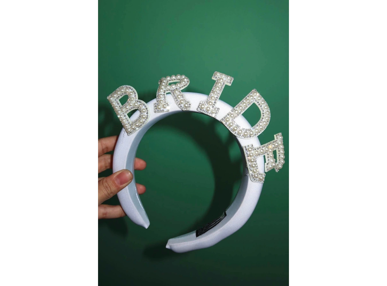 Beyaz Renk Bride Yazılı Bekarlığa Veda Bride Tacı