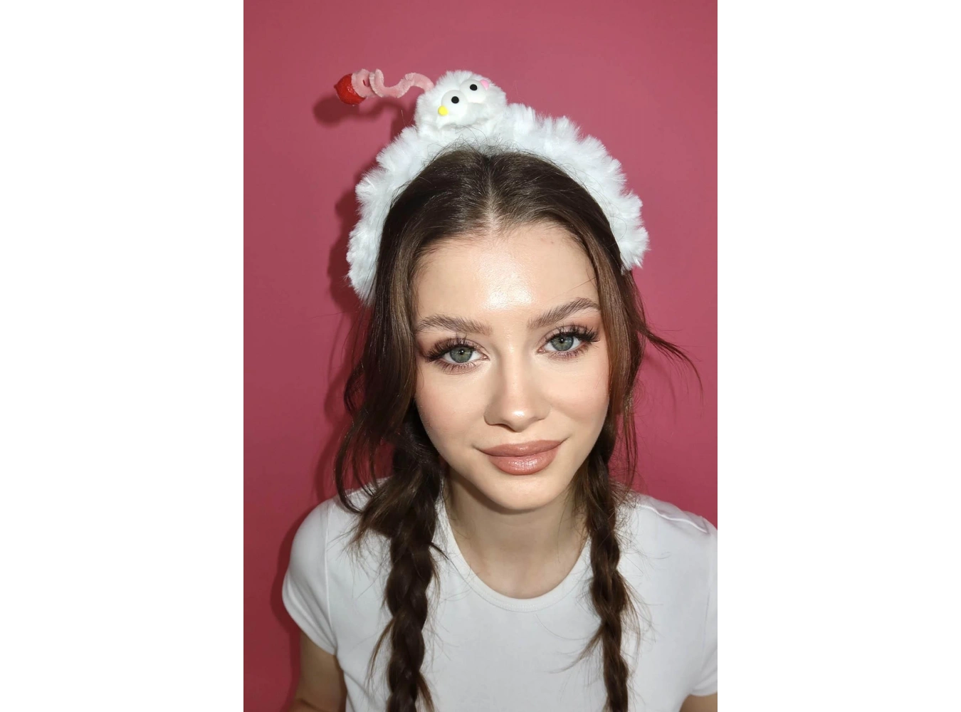 Beyaz Renk Canavar Figürlü Çocuk Taç