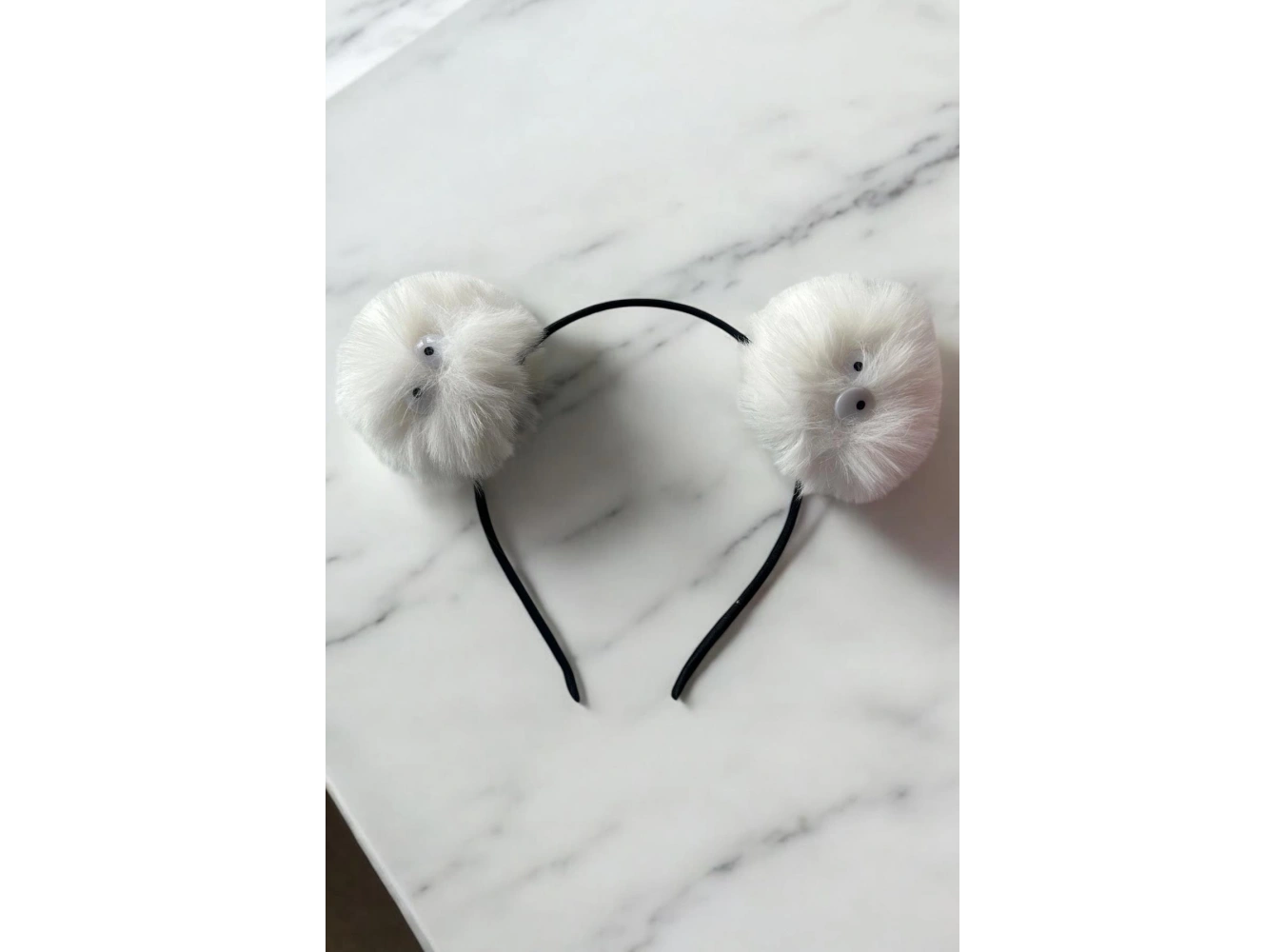 Beyaz Renk Canavar Figürlü Çocuk Taç