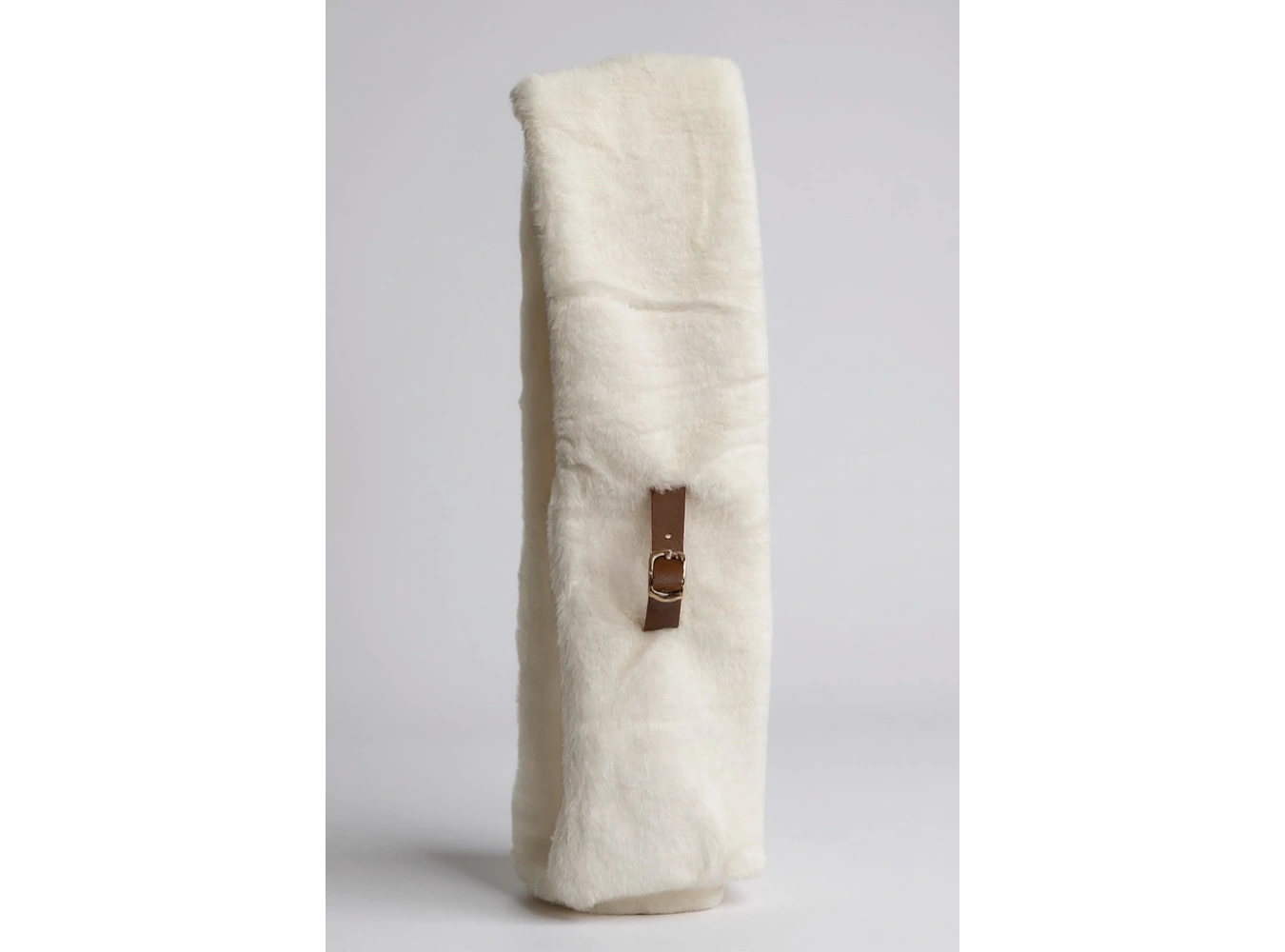 Beyaz Renk Çocuk Peluş Atkı