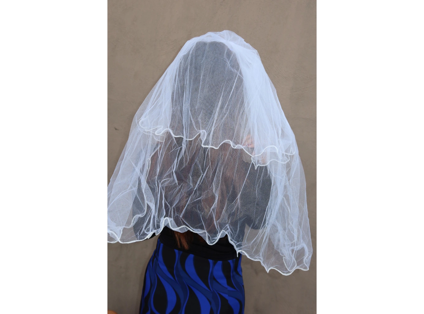 Beyaz Renk Duvak After Party Nikah Duvağı Tarak Tokalı