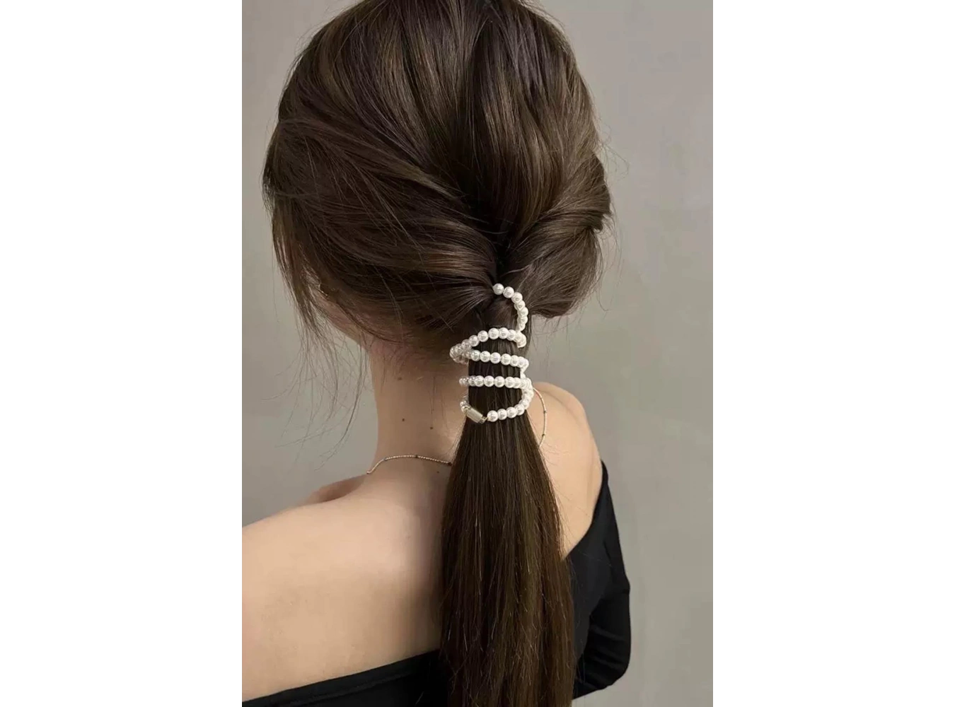 Beyaz Renk İnci Detaylı Saç Aksesuarı