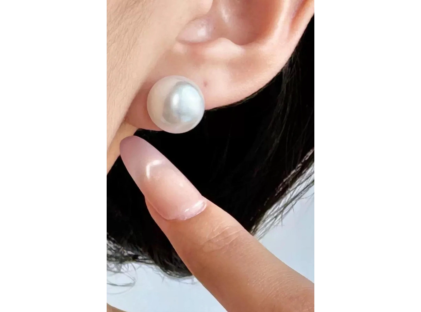 Beyaz Renk İnci Küpe (Çift)