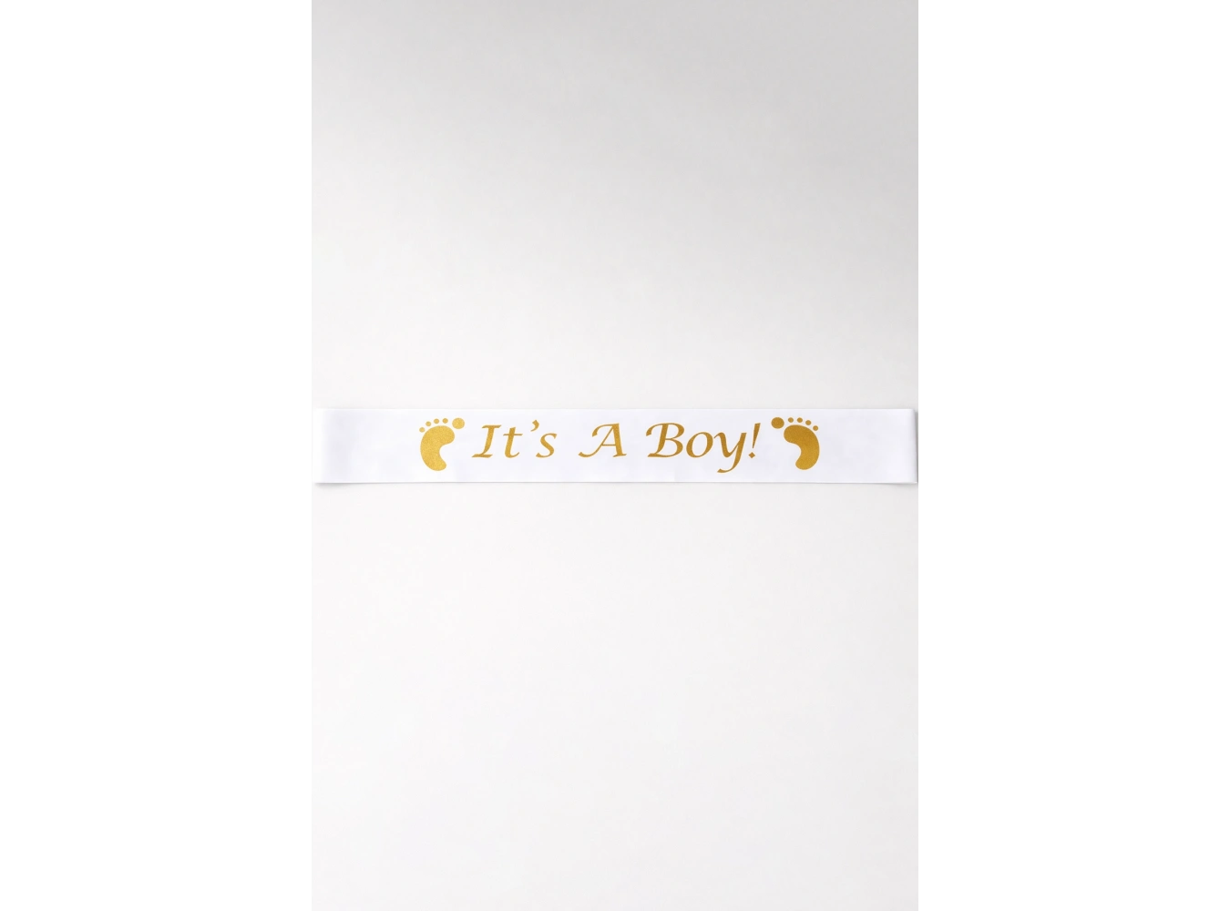 Beyaz Renk Its A Boy Yazılı Kuşak Kurdelesi
