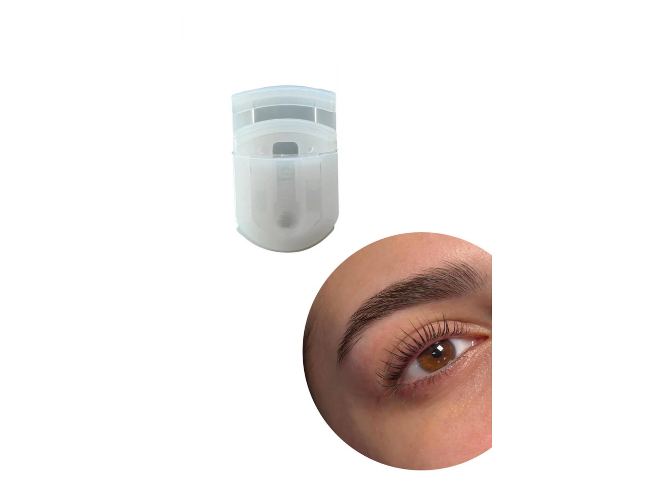 Beyaz Renk Kirpik Kıvırıcı/ Kirpik Kıvırma Aparatı