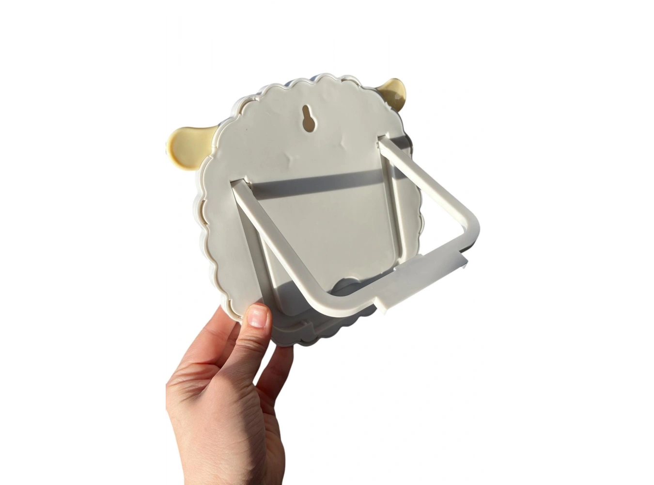 Beyaz Renk Koyun Figürlü Masa Aynası