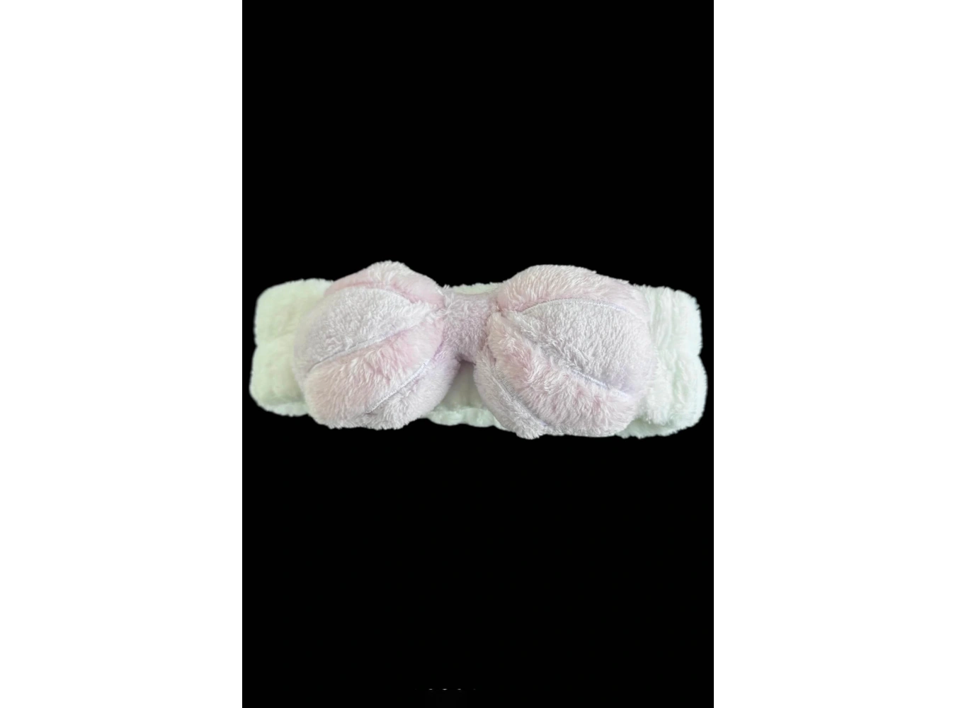 Beyaz Ve Lila Renk Kurdele Figürlü Peluş Saç Bandı